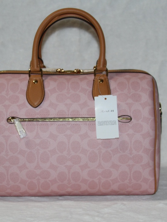 NWT Coach Large Rowan Powder Pink Purse - Picture 4 of 7